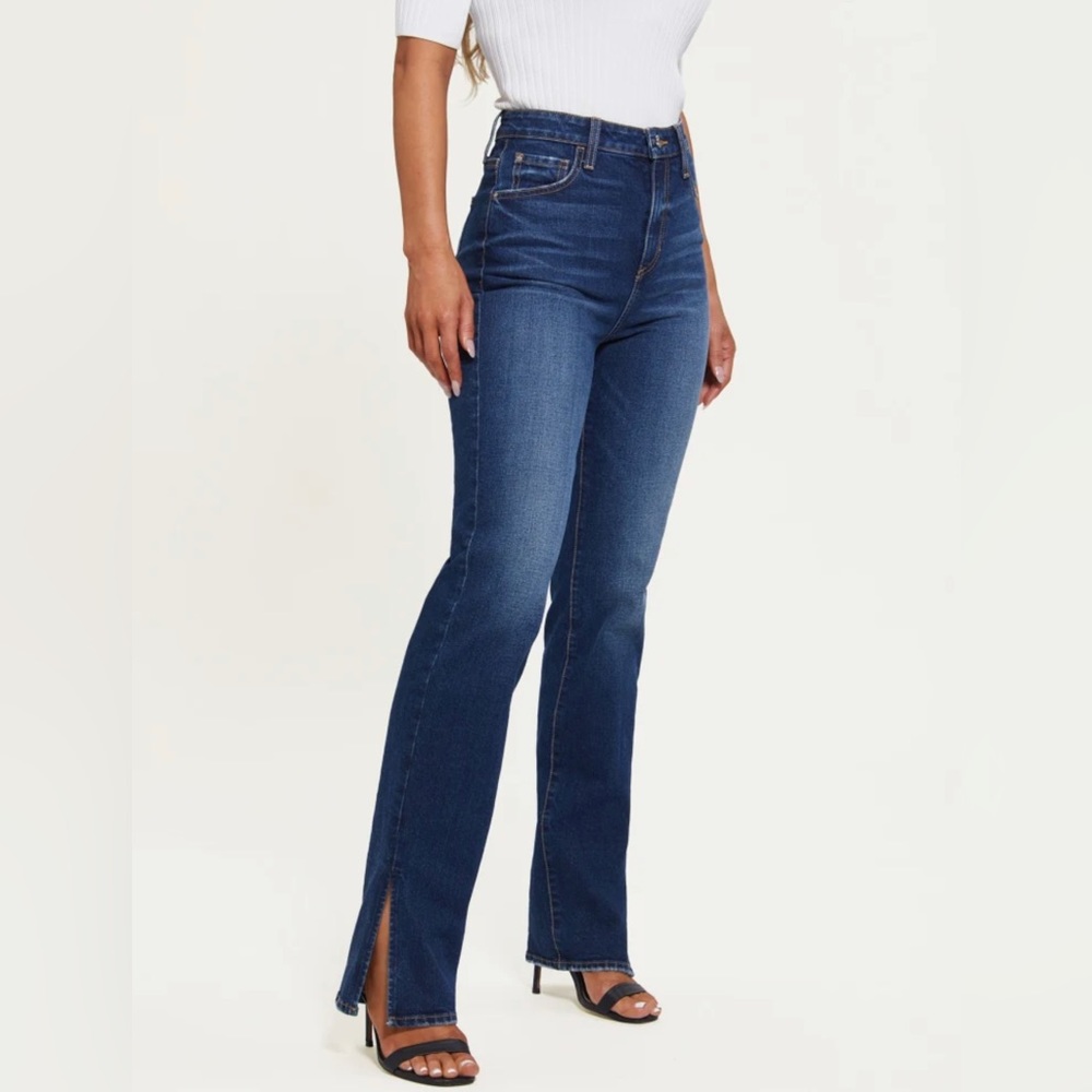 GUESS Eco Split Hem Relaxed Straight Jeans